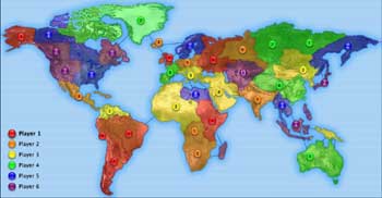 RISK world map