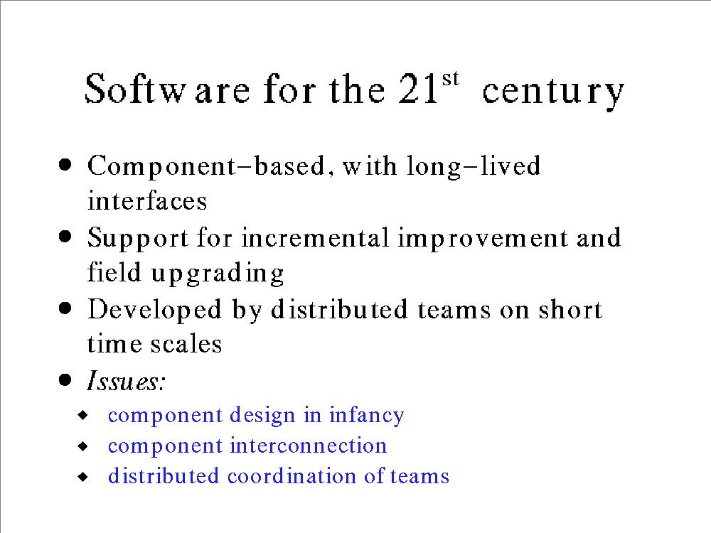 Software for the 21st century